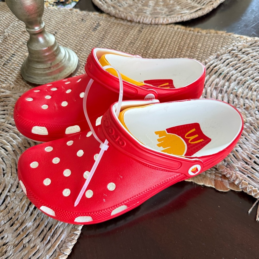 McDonald's X Crocs Classic Clogs Red Unisex French Fries